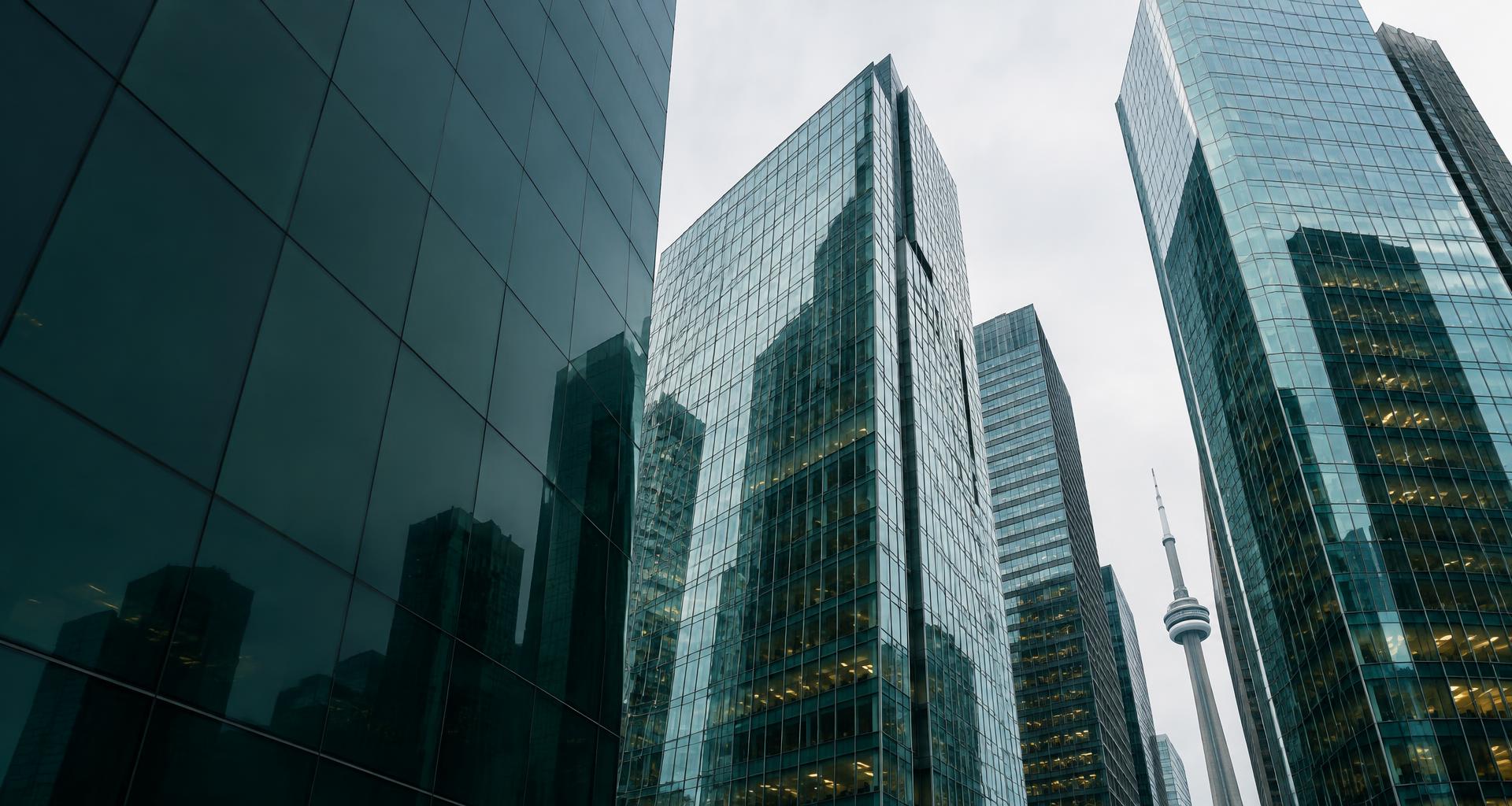 Contemporary Canadian business district architecture